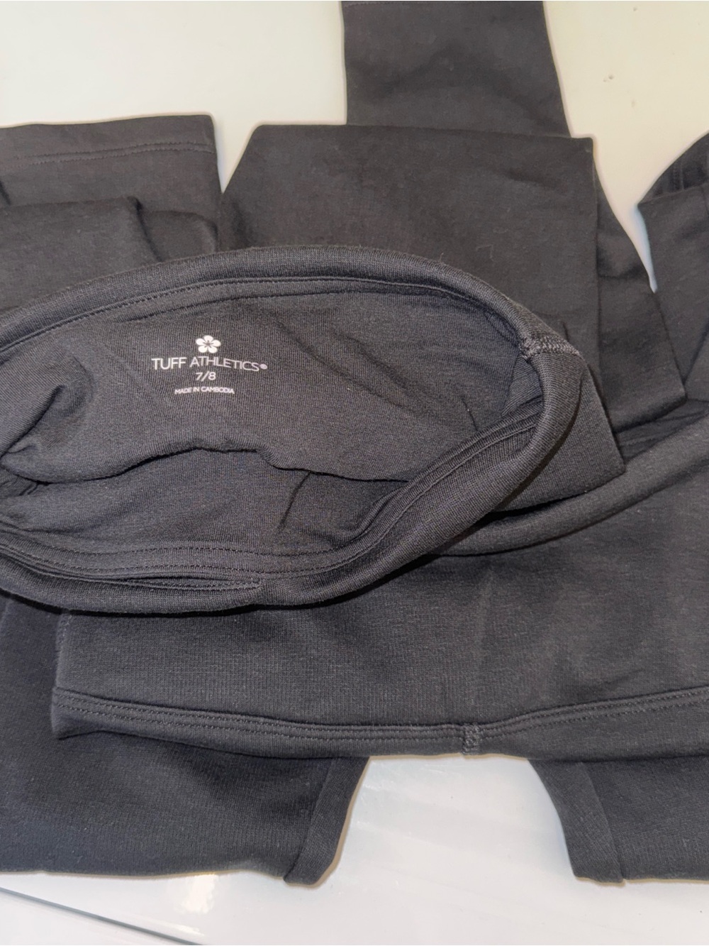 Tuff Athletics kids Black Athletic leggings